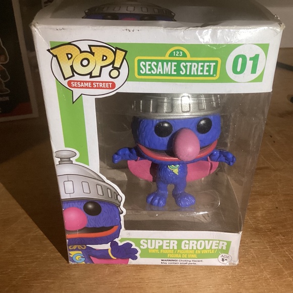 Funko Pop! Sesame Street #01 Super Grover Vinyl Figure - Picture 1 of 12